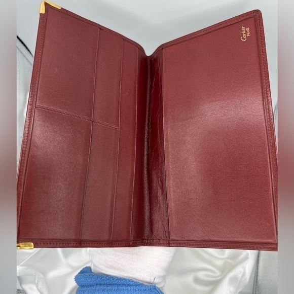 CARTIER Leather Bifold Long Wallet - Picture 1 of 7